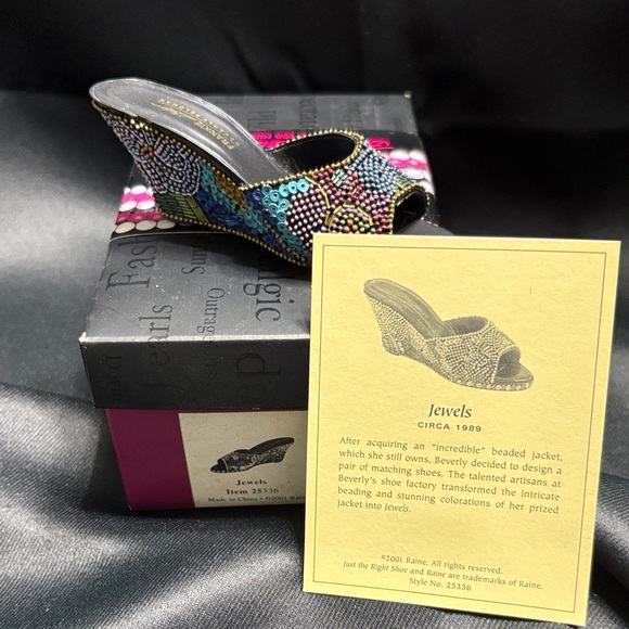 Just The Right Shoe Shoes - Just The Right Shoe Colorful Beaded Wedges